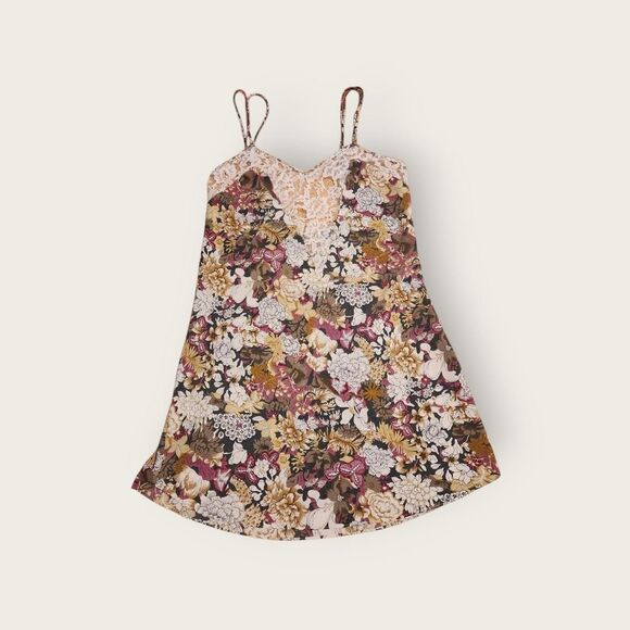 Victoria's Secret Dresses & Skirts - Vintage 90s Victoria's Secret pastel floral lace spaghetti strap mini slip dress